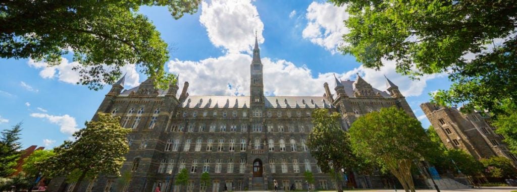 Healy Hall on a Sunny Day