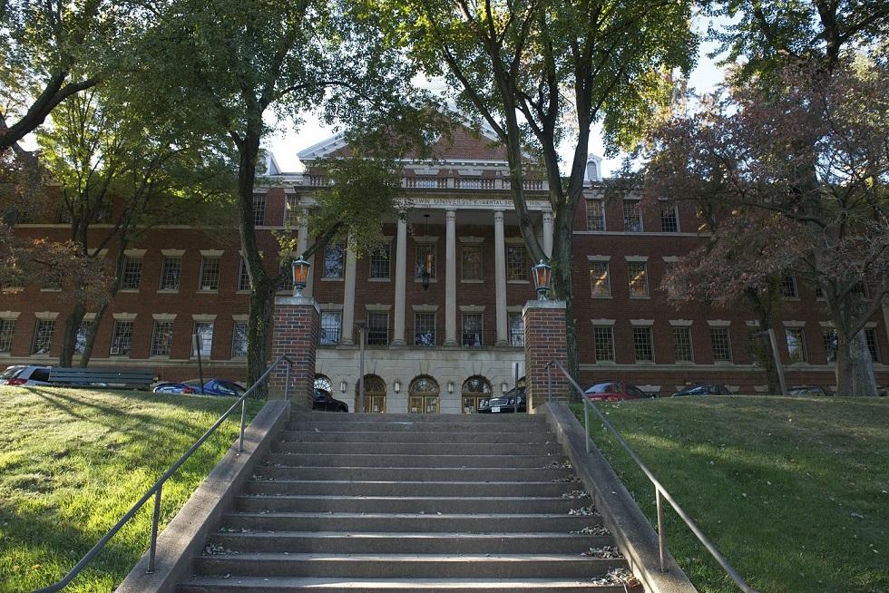 Steps leading to the School of Medicine Building