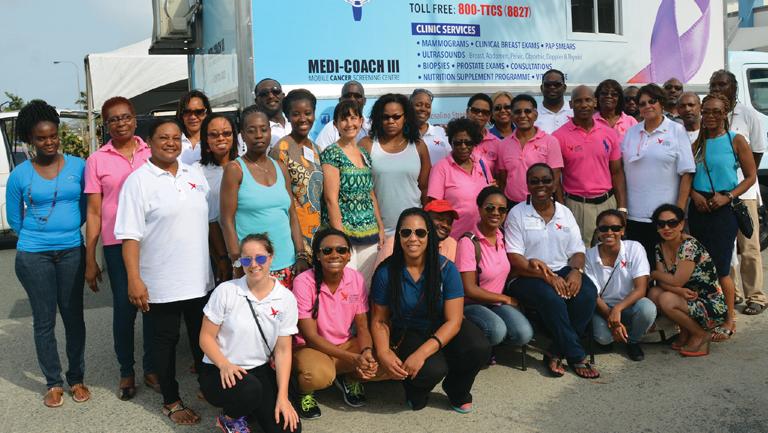 Antoine and the CMPPA partner with local care providers in Tobago to offer cancer screenings.