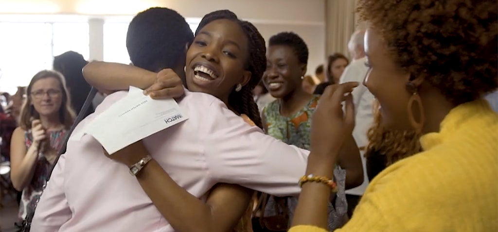 Medical students celebrate on Match Day