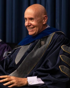 Prof. Vincini in academic regalia