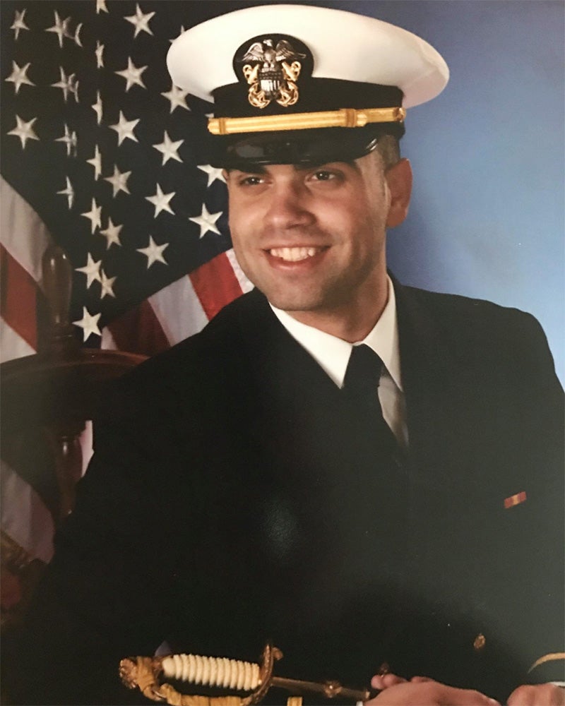 Retired Navy Lt. Matthew Hankins (M’27)