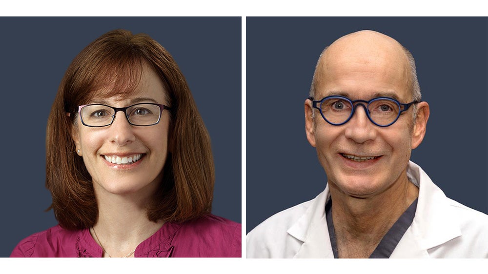 Head shot images of Stacey Kaltman and Wolfgang Rennert